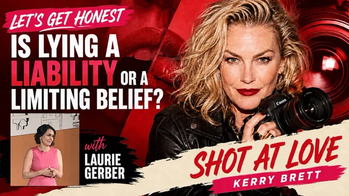 Let’s Get Honest — Shot At Love with Kerry Brett and Laurie Gerber Shot At Love guest podcast thumbnail featuring host Kerry Brett and Laurie Gerber