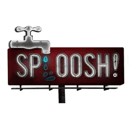 4dd3c339-b55d-9e2a-ad1d-616a754f4052.gif A neon sign shaped like a faucet flashes the word 'Sploosh!' with a dripping water drop.