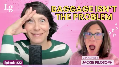 Oct 8 kix.2iu4gavfof7q Laurie Gerber and Jackie Pilossoph react with surprise beside “Baggage Isn’t the Problem,” Episode 22.