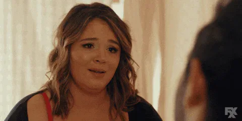 cheese+puffs+love+GIF+by+You're+The+Worst+.gif A tearful woman says 'I want a "feeds me cheese balls" type of love.'